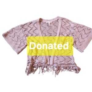 American Rag macrame style cardigan